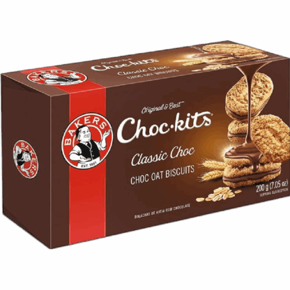 BAKERS CHOCKITS 200g x 12 Classic Choc