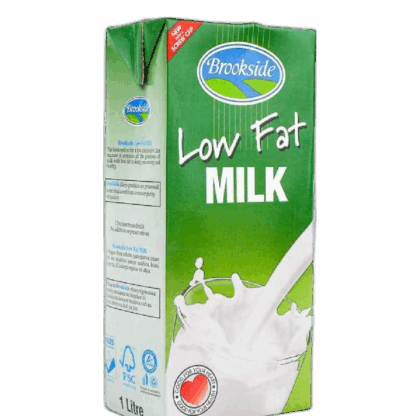 Brookside Milk 1ltr x 12 Low fat