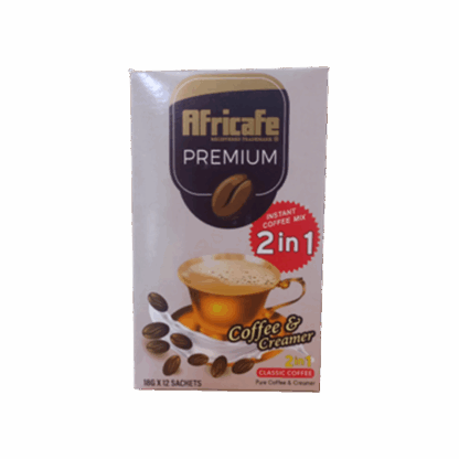 Africafe Premium 2 in 1 Coffee & Creamer 18g x 12 x12