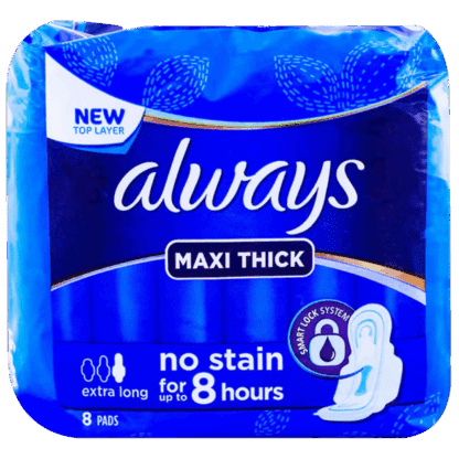 ALWAYS MAXI THICK LONG X 18PKTS