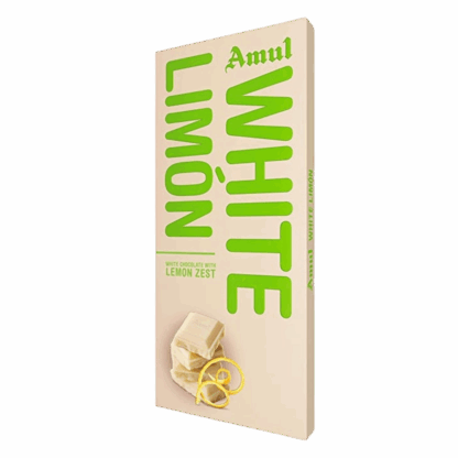 Amul White Lemon Chocolate Bar 150gms