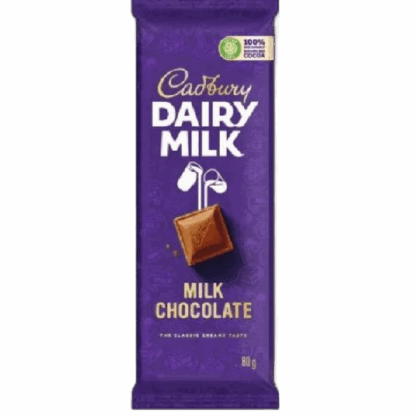 CADBURRY DAIRY MILK CHOCOLATE ORIGINAL 80GM
