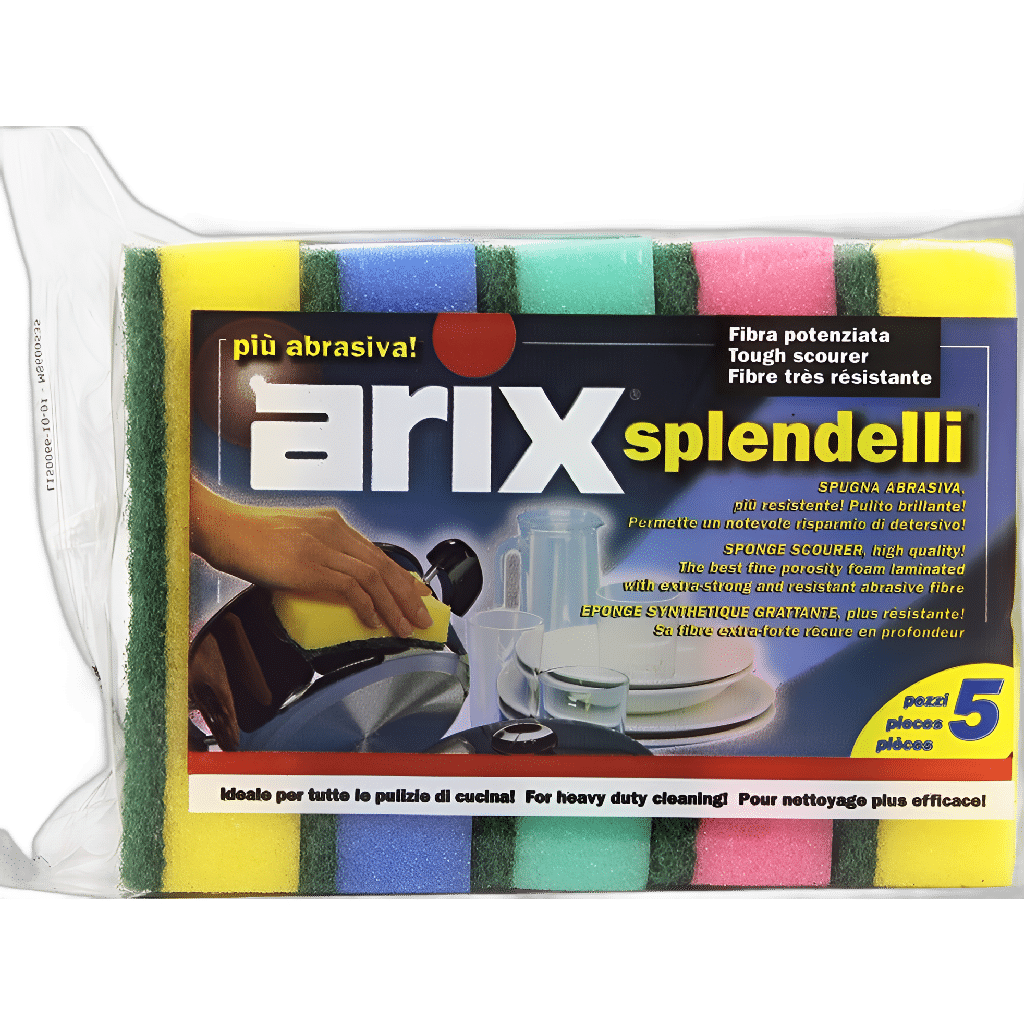ARIX SPUGNAFORTTE SPONGE 5PC | Zudua Grocery Store