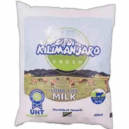 kilimanajro UHT Fresh Milk  - 450 ML packet