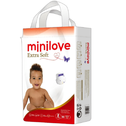 Minilove Baby Diapers 50 Pcs per pack 3packs per ctn